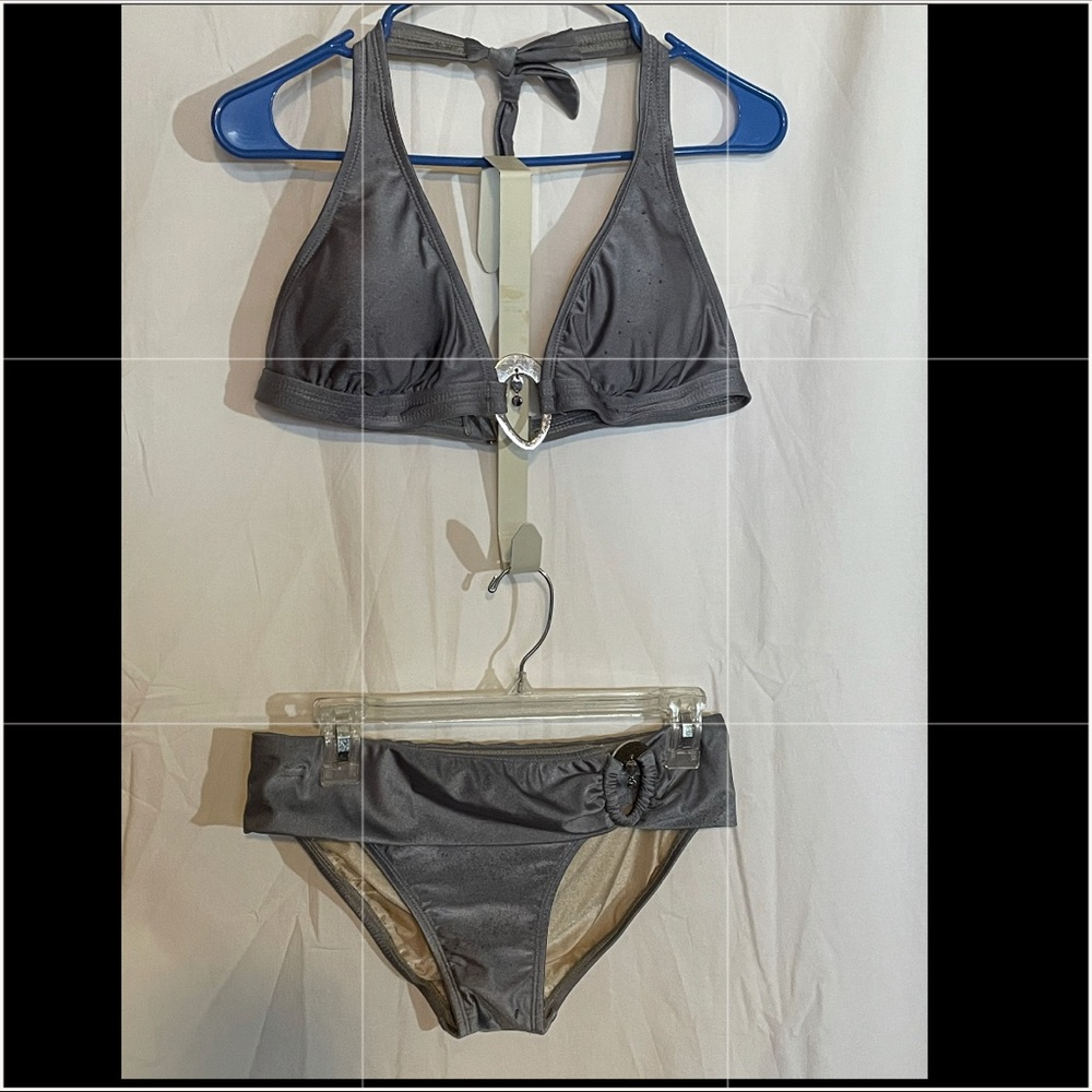 COPY - Isaac Mizrahi 2 pc silver bikini, separate…